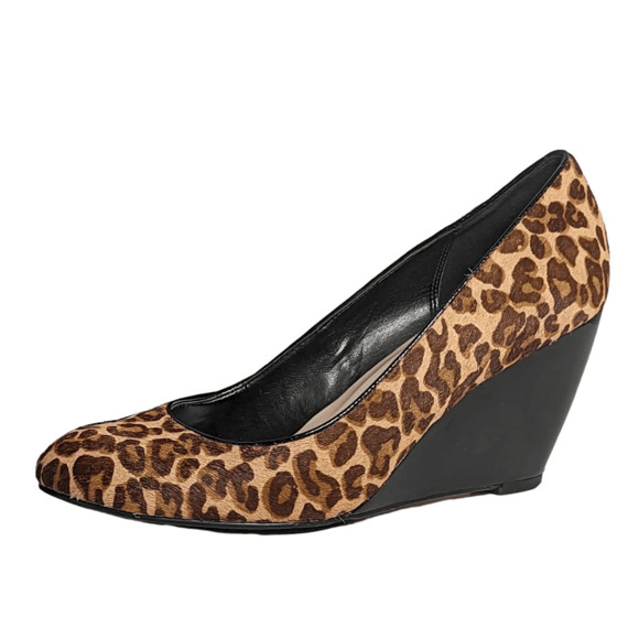 Cole Haan Shoes - Cole Haan Marit Calf Hair Leopard Print Wedge Pump | 9.5